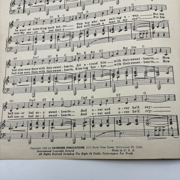 In My Arms Piano Sheet Music by Frank Loesser From See Here Private Hargrove - Picture 3 of 6